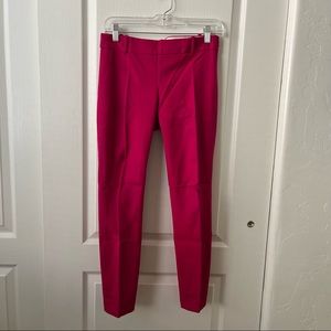 JCrew Minnie Pants in hot pink | stretchy skinny leg